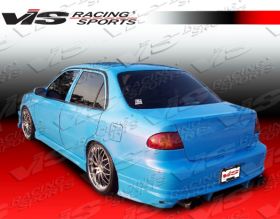 1998-2002 Toyota Corolla 4dr Ballistix Style Rear Bumper by ViS - 93TYCOR4DBX-002