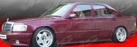 1984-1993 Mercedes Benz W201 4dr Euro Tech Side Skirts by ViS - VIS-84MEW2014DET-004