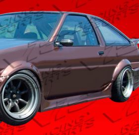 1984-1987 Toyota Levin 2dr HB 3dr RF Style FRP Side Skirts by ViS - VIS-84TYLEVHBRF-004
