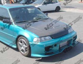 1988-1991 Honda Civic HB Invader Front Bumper by ViS - VIS-88HDCVCHBINV-001