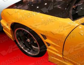 1989-1994 Nissan 240SX 2dr HB Drift X FRP Front Fenders by ViS - VIS-89NS2402DDFTX-007