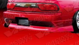 1989-1994 Nissan 240SX 2dr HB Werk 9 FRP Rear Bumper by ViS - VIS-89NS2402DWK9-002