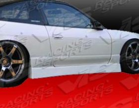 1989-1994 Nissan 240SX 2dr HB Werk 9 FRP Side Skirts by ViS - VIS-89NS2402DWK9-004