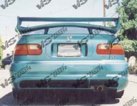 1992-1995 Honda Civic 2dr / 4dr Wizdom Style Rear Bumper by ViS - 92HDCVC2DWZ-002