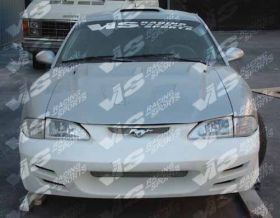 1994-1998 Ford Mustang Stalker4 Style Front Bumper by ViS - VIS-94FDMUS2DSTK4-001