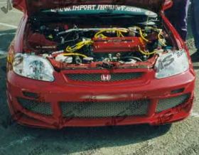 1996-1998 Honda Civic 2/4dr/HB AVG Front Bumper by ViS - VIS-96HDCVC2DAVG-001
