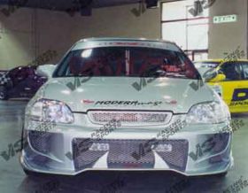 1996-1998 Honda Civic 2/4dr/HB Invader4 Front Bumper by ViS - VIS-96HDCVC2DINV4-001