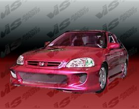 1996-1998 Honda Civic 2/4dr/HB Kombat Front Bumper by ViS - VIS-96HDCVC2DKOM-001
