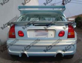 1992-1995 Honda Civic 2dr / 4dr Invader 6 Style Rear Bumper by ViS - 92HDCVC2DINV6-002