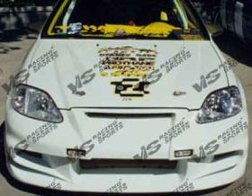 1992-1995 Honda Civic 2dr/HB Invader6 Front Bumper by ViS - VIS-92HDCVC2DINV6-001