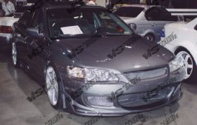 1998-2002 Honda Accord 2dr Cyber Front Bumper by ViS - VIS-98HDACC2DCY-001