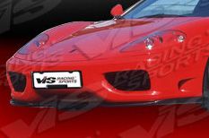 1999-2004 Ferrari F360 2dr FRP Euro Tech Front Lip Spoiler by ViS - VIS-99FR3602DET-011