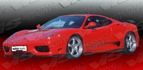 1999-2004 Ferrari F360 2dr FRP Euro Tech Ground Effects Kit by ViS - VIS-99FR3602DET-099