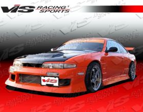 1995-1996 Nissan 240SX VSpeed2 Front Bumper by ViS - VIS-95NS2402DVSP2-001