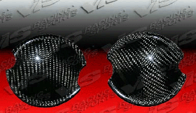 2002-2006 BMW Mini Cooper 2dr 3dr Carbon Fiber Door Handle Covers - VIS-02BMMC2DOE-045C