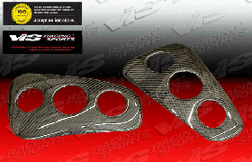 2002-2006 BMW Mini Cooper 2dr 3dr Carbon Fiber Tail Light Covers - VIS-02BMMC2DOE-TLC