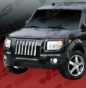 2003-2007 Honda Element 5dr H2 Style Upper Grille by ViS - VIS-03HDELE4DH2-015