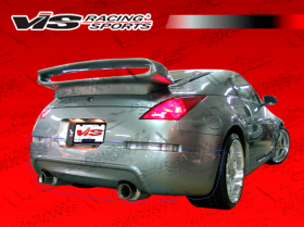 2003-2007 Nissan 350Z Wings Poly Urethane Rear Half-Bumper by ViS - VIS-03NS3502DWIN-002P