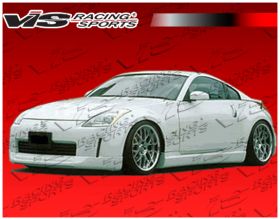 2003-2007 Nissan 350Z 2dr Wings Poly Urethane Side Skirts by ViS - VIS-03NS3502DWIN-004P