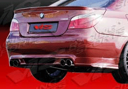 2004-2007 BMW 5 Series E60 4dr Euro Tech FRP Rear Lip Spoiler by ViS - VIS-04BME604DET-012