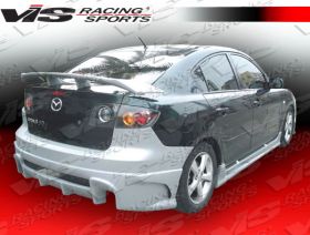2004-2008 Mazda 3 4dr Laser Style Rear Bumper by ViS - VIS-04MZ34DLS-002