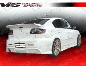 2004-2008 Mazda 3 4dr Wings Style Rear Bumper by ViS - VIS-04MZ34DWIN-002