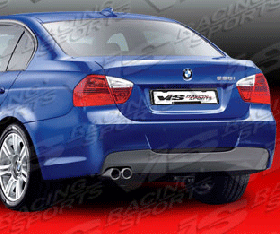 2006-2008 BMW 3 Series E90 4dr M-Tech FRP Rear Bumper by ViS - VIS-06BME904DMTH-002