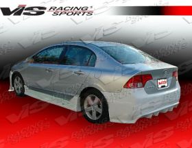 2006-2008 Honda Civic 4dr Alfa Style Rear Bumper by ViS - VIS-06HDCVC4DALF-002