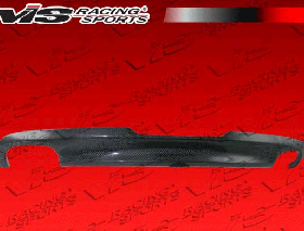 2007-2011 Audi TT 2dr OS Carbon Fiber Rear Diffuser by ViS - VIS-07AUTT2DOS-032C