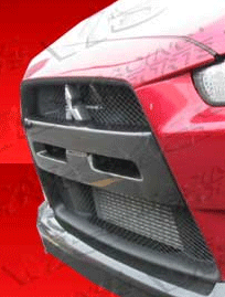 2008-2015 Mitsubishi EVO X 4dr Carbon Fiber Center Grill Insert - VIS-08MTEV104DOE-015C