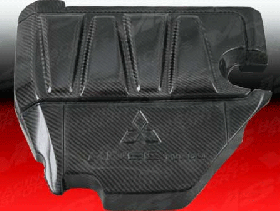 2008-2015 Mitsubishi EVO X 2.0L Carbon Fiber Engine Cover by ViS - VIS-08MTEV104DOE-151C