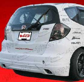 2009 2009 Honda Fit HB 5dr Techno R FRP Rear Lip Spoiler by ViS - VIS-09HDFIT4DTNR-012