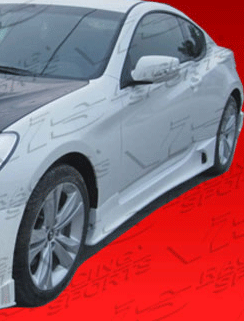 2009-2010 Hyundai Genesis 2dr GNX FRP Side Skirts by ViS - VIS-09HYGEN2DGNX-004