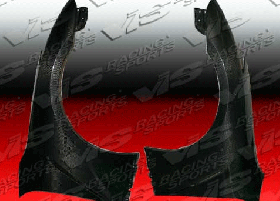 2009 Nissan Skyline GT-R R35 2dr OEM Carbon Fiber Front Fenders - VIS-09NSR352DOE-007C