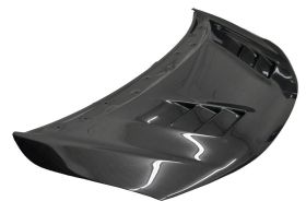 2015-2017 Honda Fit 4DR Terminator Style Carbon Fiber Hood by ViS Racing - 15HDFIT4DTM-010C