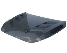 2017-2019 Infiniti Q60 2DR AMS Style Carbon Fiber Hood by ViS Racing - 17INQ602DAMS-010C