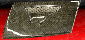 1989-1994 Nissan 240SX 2dr HB Carbon Fiber Headlight Cover by ViS - VIS-89NS2402DTNR-HLC
