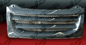 1990-1996 Nissan 300ZX 2dr 2+2 Demon Carbon Fiber Front Grill by ViS - VIS-90NS3002DDEM-015C
