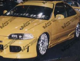 1992-1995 Honda Civic 2dr Fuzion Style Side Skirts by ViS - VIS-92HDCVC2DFUZ-004