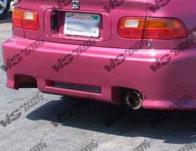 1992-1995 Honda Civic HB Z1-Boxer Style Rear Bumper by ViS - VIS-92HDCVCHBZ1-002