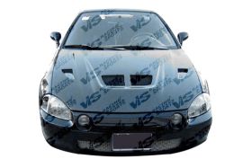 1993-1997 Honda Del Sol EVO Carbon Fiber Hood by ViS Racing - VIS-93HDDEL2DEV-010C