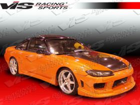 1995-1998 Nissan 240SX Ballistix Style Side Skirts by ViS - VIS-95NS2402DBX-004