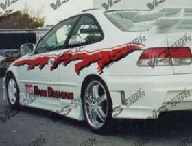 1996-2000 Honda Civic Stalker Side Skirts by ViS - VIS-96HDCVC2DSTK-004