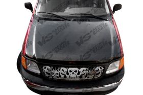 1997-2003 Ford F-150 F150 Cobra R Style Carbon Fiber Hood - VIS-97FDEXP4DCR-010C
