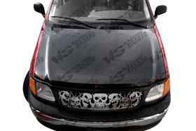 1997-2002 Ford Expedition OEM Carbon Fiber Hood by ViS Racing - VIS-97FDEXP4DOE-010C