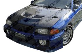 1997-2002 Mitsubishi Mirage 2DR EVO 5 Carbon Fiber Hood by ViS Racing - VIS-97MTMIR2DEV-010C