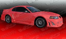 1999-2004 Ford Mustang Ballistix Style Side Skirts by ViS - VIS-99FDMUS2DBX-004