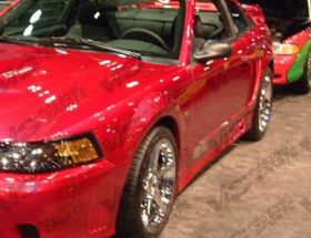 1999-2004 Ford Mustang Stalker Style Side Skirts by ViS - VIS-99FDMUS2DSTK-004