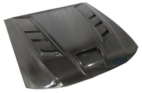1999-2004 Ford Mustang Terminator Style Carbon Fiber Hood by ViS Racing - 99FDMUS2DTM-010C