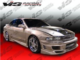 1999-2003 Mitsubishi Galant 4dr Cyber-2 Style Side Skirts by ViS - VIS-99MTGAL4DCY2-004